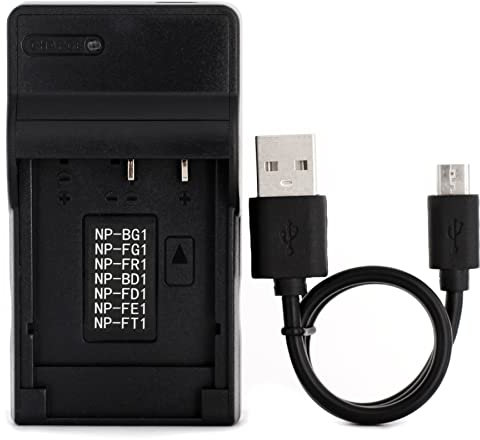 Norifon NP-BG1 USB Caricatore per Sony Cyber-shot DSC-H50 DSC-H55 DSC-H70 DSC-H90 DSC-HX30V DSC-HX5V DSC-HX7V DSC-HX9V DSC-W150 DSC-W290 DSC-W230 DSC-W220 DSC-W200 DSC-W300 DSC-W50 Fotocamera e Altro