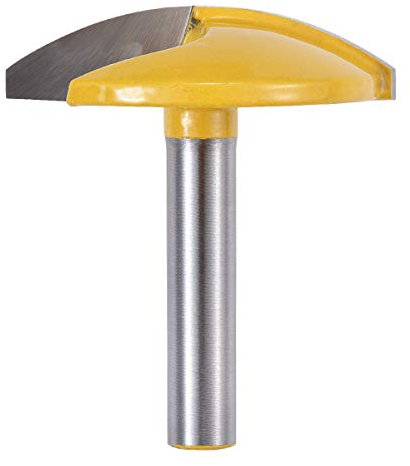 KATUR Horizontal Crown Router Bit, Crown Cap Molding, Small Bowl Router Bit with 8mm Shank (1-3/4 Width, 1.65 Radius)