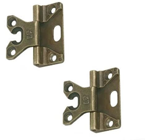 BricoShopping Coppia di CERNIERA per anta dei mobili antichi legno e armadi IN STILE CLASSICO soggiorno o camera da letto arte povera pesanti a battuta cerniere anticate antichizzate (BS0188, Bronzo)