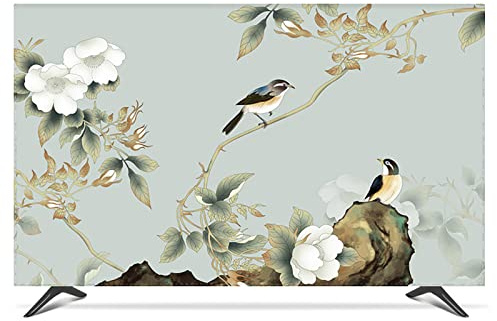 78 Indoor TV Cover, TV Screen Protector Polyester Fabric Printed TV Dust Cover For Flatscreen Television, Smart TVs(Color:B)