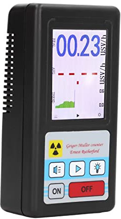 BR6 Detector de Radiación Nuclear Contador Geiger Beta Gamma Probador de Rayos X Medidor de Monitor de Dosímetro Nuclear para la Decoración del Hogar Detección Ambiental