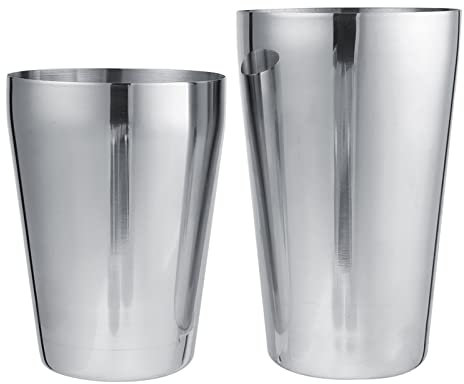 Cocktailshaker,Pro Bar Shaker Boston Shaker Set,Rostfritt Stål Martini Shaker Dryckesmixer För Bartending Essentiella Redskap Viktade Skakburkar Cocktail Shaker Set (600/450ml)