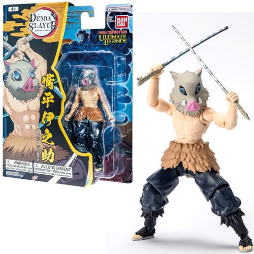 BANDAI - Ultimate Legends HD - Demon Slayer Actionfigur 12 cm - Inosuke Hashibira - Offizielle Demon Slayer Lizenz - VE88962