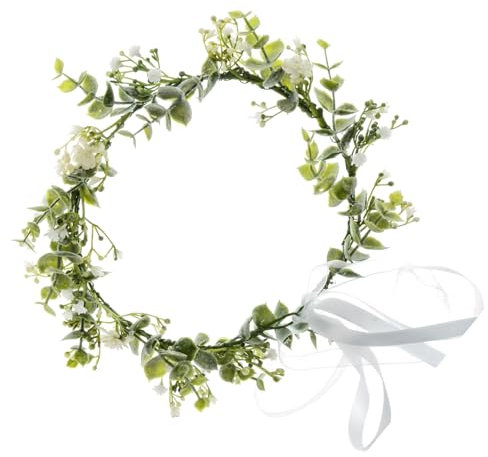Blumenkrone, Blumenkranz Haare, Braut KopfstüCk Greenery Krone Haarreif KüNstliche Blumen Krone Getrocknete Blumenkranz Blumen Krone Haarreif Blumen Blumen Für Hochzeit Zeremonie Party Festival