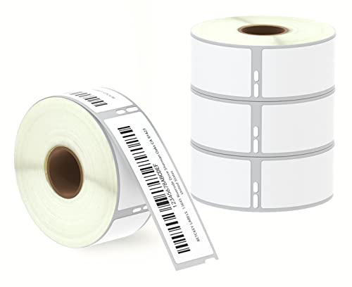 BETCKEY - 4 Rollos Grandes 99010 Etiquetas Adhesivas Compatible con DYMO S0722370, 28mm x 89mm, 1400 Etiquetas de Dirección para LabelWriter 450, 4XL, No se aplica 550 o 5XL