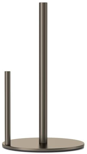 Soporte para Papel de Cocina en Bronce, Soporte de Toallas de Papel en Bronce frotado con Aceite, para organizar el Rollo de Cocina, dispensador de Rollo para encimera con Base Pesada