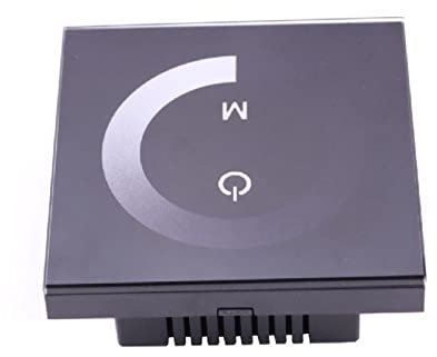 NLNGZKZFNF 12 V 24 V ledde Dimmer Switch Full Touch Panel Turn PÅ AV Ljusstyrka justerbar for 12V enkelfärg LED Ljusremsa profillampa Dimmer