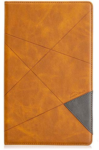 Custodia in pelle per tablet da 8 pollici compatibile con Amazon Fire HD 8 (8a/7a/6a generazione, 2018/2017/2016), custodia magnetica pieghevole con supporto e slot per schede, accensione e