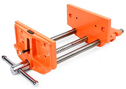 Pony POJ27091 - Tornillo de banco para carpintero, 23 cm, color naranja