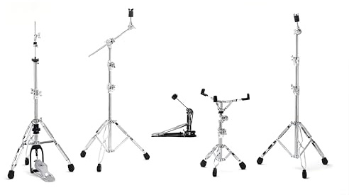 Gibraltar Hardware Pack 6700PK, Snare Ständer, Hi-Hat Ständer, Galgenbeckenständer, gerader Beckenständer, Single Pedal