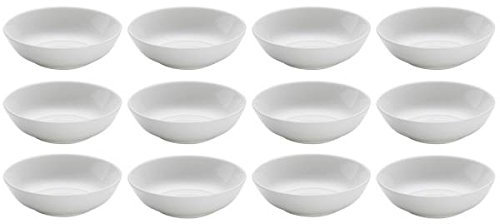 Maxwell & Williams 12er Set Dipschalen Cashmere D. 7,5cm weiß Porzellan