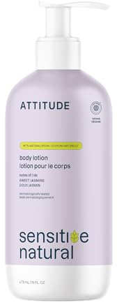 ATTITUDE Body Lotion for Sensitive Skin with Oat and Chamomile, EWG Verified, Dermatologically Tested, Vegan, 473 mL