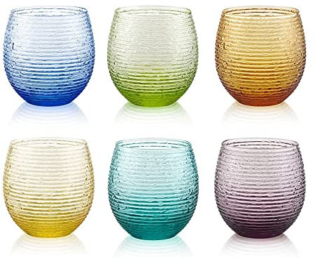 IVV Multicolor Lot de 6 verres à eau