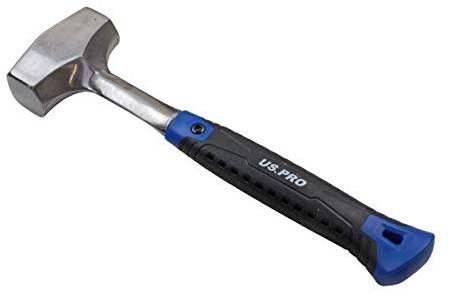 US PRO Tools 2LB One Piece Steel Club Hammer with Fibreglass Handle 3447