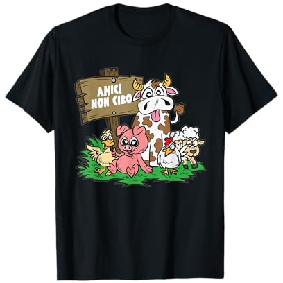 Amici Non Cibo - Regalo vegetariano vegano Maglietta
