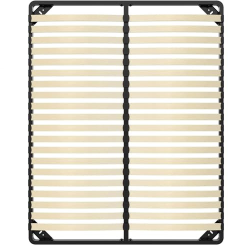 DEWINNER Sommier 160x200cm, Sommiers à Lattes pour Adulte - Cadre de Lit 160x200 avec Sommier, 2x20 Lattes, Résistant et Confortable, Montage Rapide et Facile