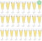 25Pcs Plastic Champagne Flutes Clear Champagne Glasses Flutes Reusable Stemmed Champagne Glasses Party Wine Cups 5.3oz Hand Washable Plastic Flutes Glass for Party Wedding Barbecue