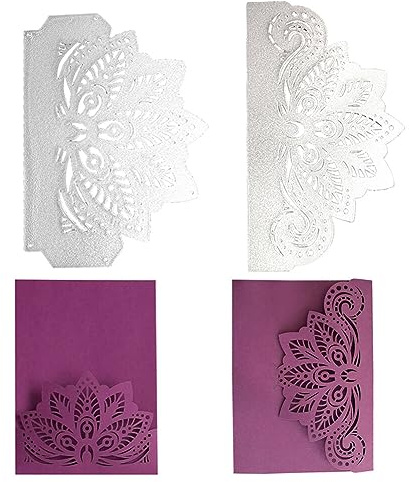 Stansning mallar bröllopsinbjudningar prägling mallar metall stansformar scrapbooking prägling mallar stansar spets ram metallstansningar för gör-det-själv klippbok kort gör