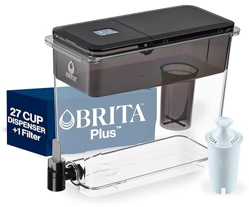Brita™ Dispensador extragrande de 27 tazas, filtro Brita Plus, UltraMax, negro