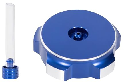 Tunejoy Tapón del Depósitos del Combustible para Moto Tapa del Tanque de Combustible de Aluminio 49 mm para Dirt Pit Bike ATV Quad Azul