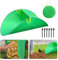 Roadtime Leaf Collector Garden Waste Bags with Handles, Collapsible Gardening Bags for Leaves add 6PCS Ground Nails, Portable Leaf Pick Up Tools Foldable Leaf Rabbers, Trash Can for Lawn Yard