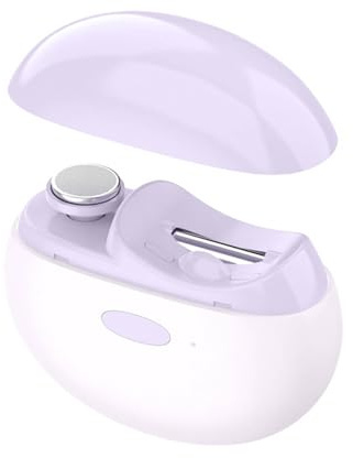 Molinillo eléctrico de uñas para manos y pies 2 en 1, sistemas de pulido de recortes, materiales ABS, construcción, pulidor de uñas portátil