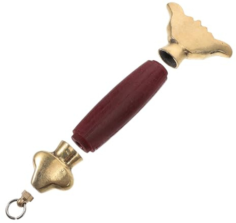 Kisangel Mango de Espada Tai Chi de Cobre Rojo para Entrenamiento y Competición Mango Reemplazable Ergonómico Protector de Mano Accesorio para Espada de Artes Marciales Cosplay y Juego