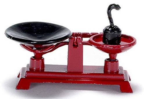 Dolls House Miniature 1:12 Scale Shop Accessory Country Store Weighing Scales
