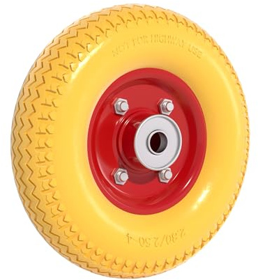 PU-Wheel 2.80/2.50-4 solid rubber punctureproof wheel with steel rim