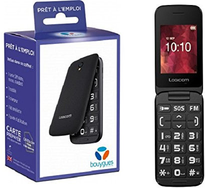 Téléphone Portable Logicom L248 Dual SIM - Mobile Bouygues Telecom - 053 - Noir