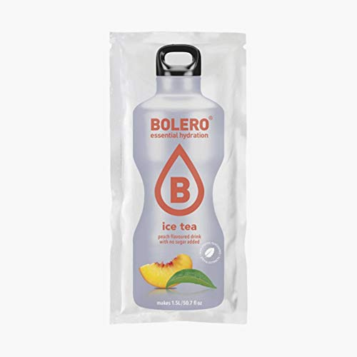 Bolero Drinks 24 bustine da 9 grammi gusto ICE TEA PEACH - Preparato istantaneo per Bevande con Stevia e Vitamina C e Senza Zucchero