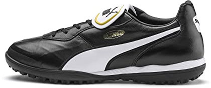 PUMA Unisex Adults' Sport Shoes KING TOP TT Soccer Shoes, PUMA BLACK-PUMA WHITE, 41