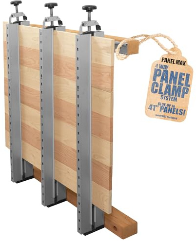 Fulton Panel Max Glue Press System, 43 Long with 4-Way Clamping Action, Clamp Ideal for Glue Up of Small & Large 41 Flat Wood Panels