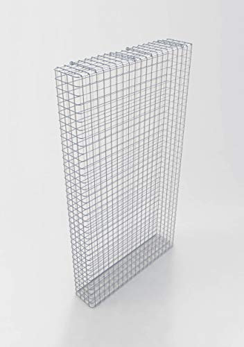 GABIONA Gabione varmförzinkad 102 cm x 182 cm x 22 cm, maskstorlek 5 cm x 5 cm, färdigsvetsad