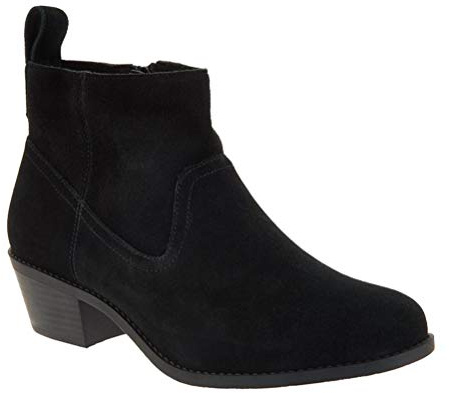 ORANDESIGNE Botines para Mujer 35-44 EU Botas Cortas Tacones de Ante Negro 39 EU