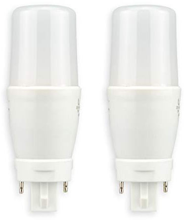 Popp® Bombillas E27 LED Edison PLC G24 7W Equivalente a 60W Incandescente 270° 600Lm SMD Luz 4000K Neutros 6000 Fria (Pack 2, 4000K)