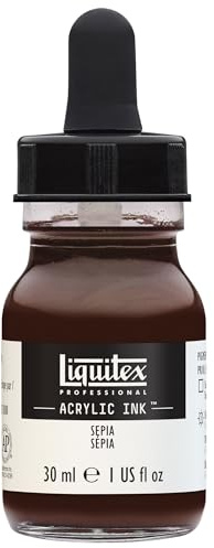 Liquitex 4260609 Liquid Professional Acrylic Paints - Ink, 30 ml, Highly Pigmented Airbrush Paint, Sepia