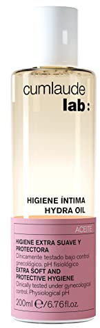 Cumlaude Lab - Hydra Oil Hygiène Intime, Huile Nettoyante Intime Hydratante, Soulage les Démangeaisons et les Irritations, Action Émolliente, avec Huile d’Amande Douce et Vitamines B et E – 200 ml