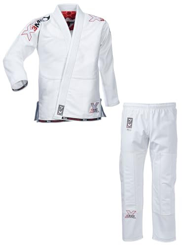 Ju-Sports BJJ-GI EXTREME 2.0 White Kids Boy M2 I Erstklassiger Brazilian Jujutsu Anzug speziell für Kinder nach Vorgaben der JJIF I Mehrfach vernäht I 100% Baumwolle