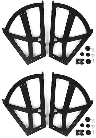 Cerniere per Scarpiera a Ribalta 4 Pezzi/Set, 26 x 20 cm Accessorio per Aumentare la Capacità di Stoccaggio, Cerniera Girevole per Armadio, Scarpiera con Rack Rotante, Accessori in ABS per Mobili Casa