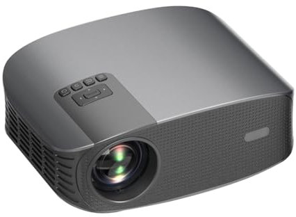 Knoruley Proyector Full HD 4K Android 12 5G WiFi Cine en Casa Reproductor de Video Multimedia Smart Beamer Cine en Casa Smart Beam Enchufe de la UE