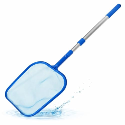 TK Gruppe Timo Klingler Guadino per piscina con asta telescopica da 105 cm, per la pulizia della piscina e dello stagno, ideale per piscina all'aperto, alghe, vasca idromassaggio, piscina Bestway e