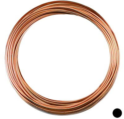 Craft Wire 16 Gauge, 99.9% Pure Copper Wire, Round, Dead Soft, CDA #110-25FT from