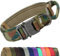 Joytale Taktisches Hundehalsband mit Griff Halsband Hund 3.8 cm Breit Hundehalsband für Große Hunde Verstellbar aus Nylon, Tarnung, L