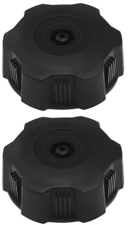 VGOL Lot de 2 Bouchons de Réservoir de Carburant en Plastique Noir - 40 mm de Diamètre Intérieur pour Moto, Compatible avec 50, 70, 90, 110, 125 CC ATV Quad 4 Roues