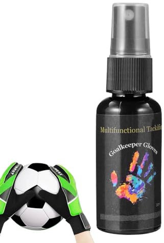Generisch Torwarthandschuh Grip Spray, 30ml Fußball-Griffspray, Grip Spray Für Torwarthandschuhe,Rutschfester Torwart-Tackifier Für Fußball-Torwarthandschuhe, Torwart Trainingsgeräte Zubehör