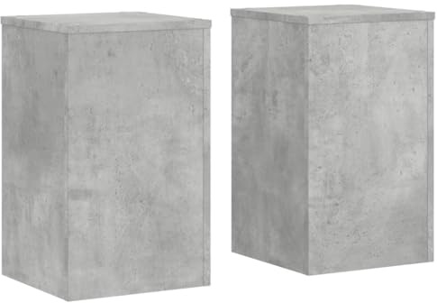 vidaXL Växtställ 2 st betonggrå 30x30x50 cm konstruerat trä