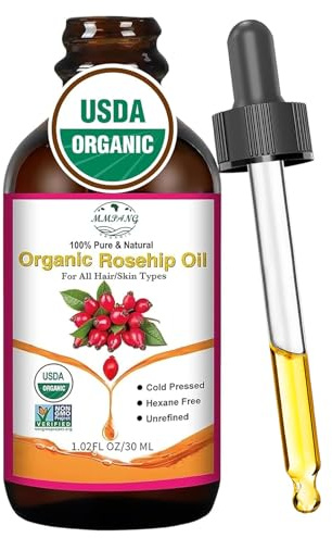 MMPANG Organic Rosehip Seed Oil for Face, USDA Certified, Cold Pressed