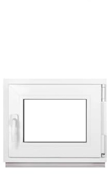 Framex Kellerfenster Kleines Fenster Weiß Breite x Höhe 50 x 40 cm (500 x 400 mm) 2-fach (32 mm) Dreh Kipp DIN Rechts - Premium - Alle Größen