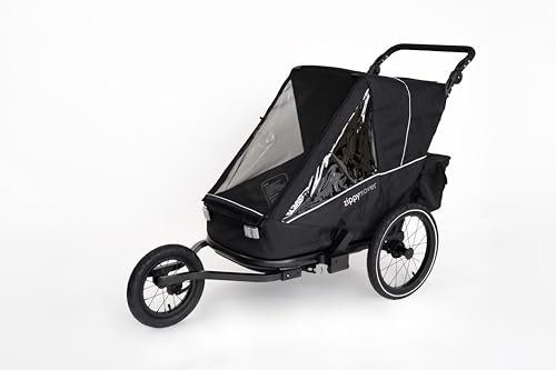 Zippymover Sportlicher Kinderfahrradanhänger Einsitzer 1 Kind 3in1 Set Buggy Jogger Kinderwagen